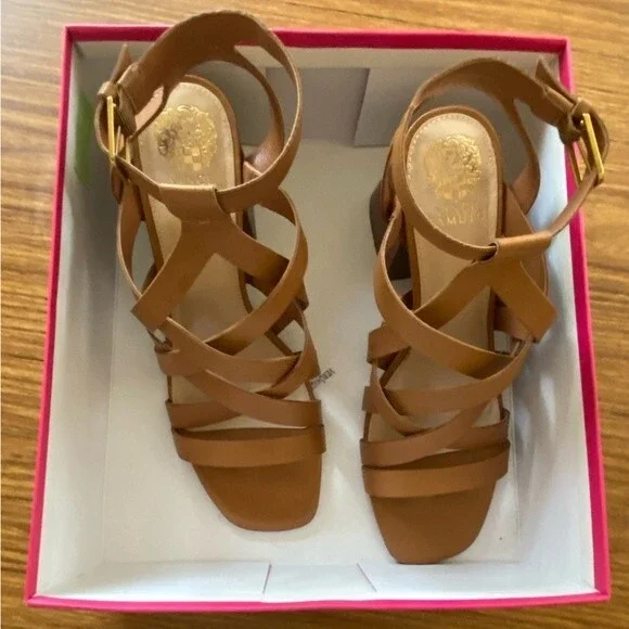 Vince Camuto - Sutellie Block Heel Leather Sandals - size 11M  MSRP: $139.00 - Picture 11 of 12